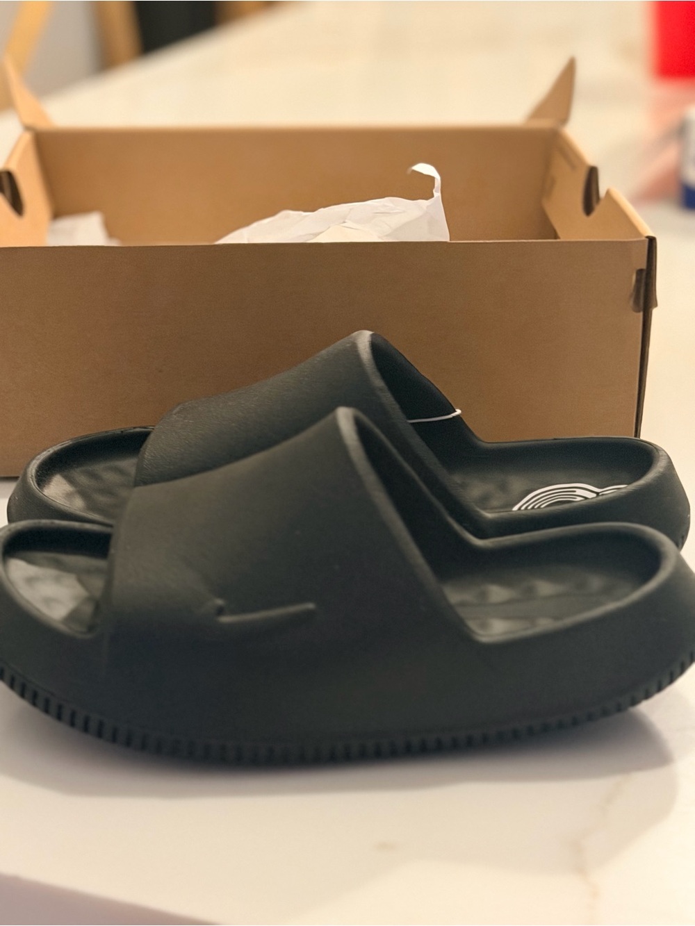 Nike Kids Black Slide Sandals - Padded Comfort Slip-Ons